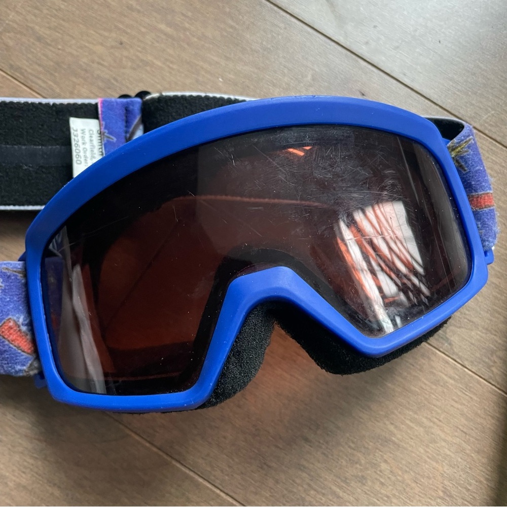 Smith Kid Blue Ski Goggles with Black Strap
